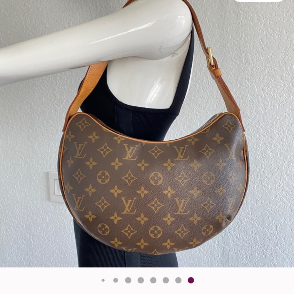 Louis Vuitton Brown and Tan Monogram Shoulder Bag